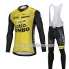 Conjunto Maillot + Culotte largo con tirantes 2018 LottoNL-Jumbo N001